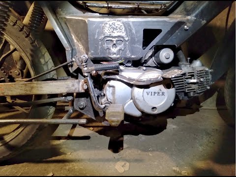 тюнинг  и переделка педали тормоза мопеда дельта. альфа привод  тормоза тросом.