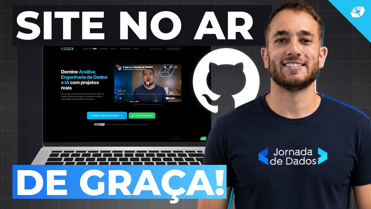 Como colocar seu SITE no AR de GRAÇA com GitHub Pages 2026 + Prompt que ...