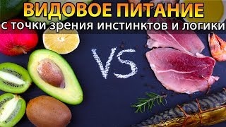 🍏 Видовое питание человека с точки зрения инстинктов и логики (видовая пища) 🍏 Видовое питание человека с точки зрения инстинктов и логики (видовая пища)