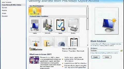 MS Access 2007 Part 01   Urdu Tutorial by Irfan Wazir Ali