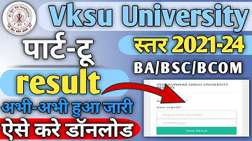 vksu part 2 result 2021-24|vksu ba part 2 result 2021-24|vksu part 2 result 2023 download|vksu news