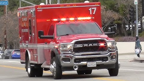 LAFD Rescue 17 Transporting