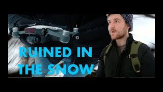 Dji Spark Drone Crash In The Snow