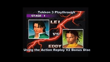 Tekken 3 Lei Playthrough using the Action Replay V2 Ps2 Bonus Disc for Ps1 :D #Playstation #Sony