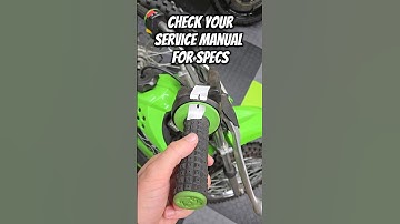 Motorcycle Tech Tip: Did you know that throttle cable slack should be adjusted? #kawasaki #klx110