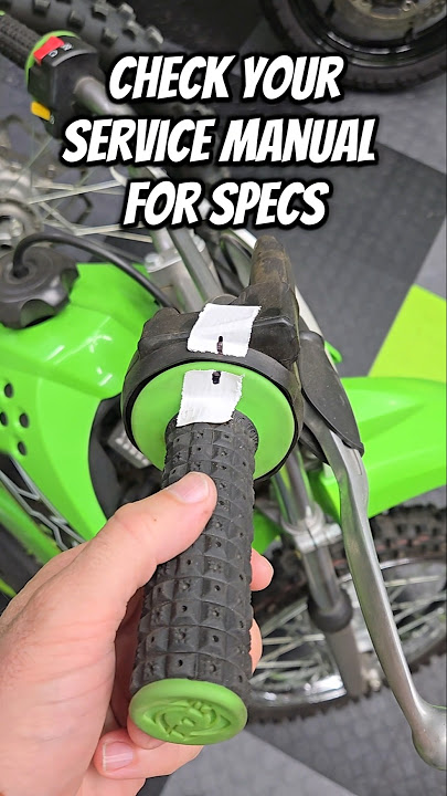 Motorcycle Tech Tip: Did you know that throttle cable slack should be adjusted? #kawasaki #klx110
