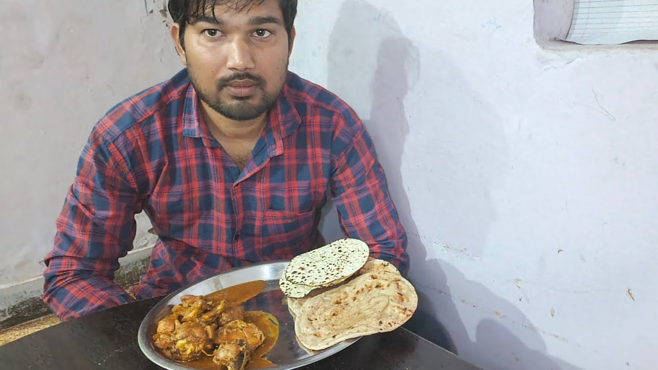 CHICKEN MASALA | ROTI AUR PAPAD 