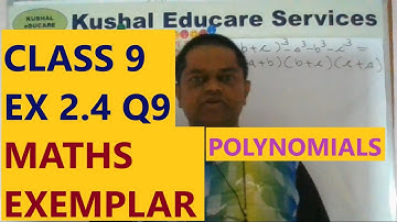 Class 9 Maths | N C E R T Exemplar | Polynomials | Exercise 2.4 Question 9 |