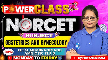 NORCET-11 Power Class | Fetal Membranes & Amniotic Fluid | Obstetrics and Gynecology #norcet