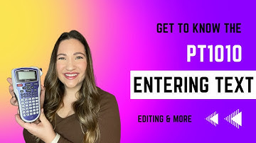 Brother PT-1010 - Printing Labels, Clear Screen, Upper and Lowercase letters, print preview & more!