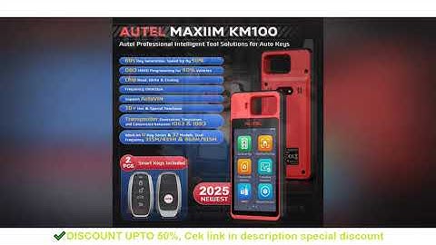 Autel MaxiIM KM100 Key Fob Programming Immobilizer Tool 2PCS Autel IKEY for 60s Key Generation OBD I