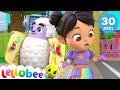 🐑 Baa Baa Black Sheep KARAOKE! | BEST OF LELLOBEE! | Sing Along With Me! | Moonbug Kids Songs