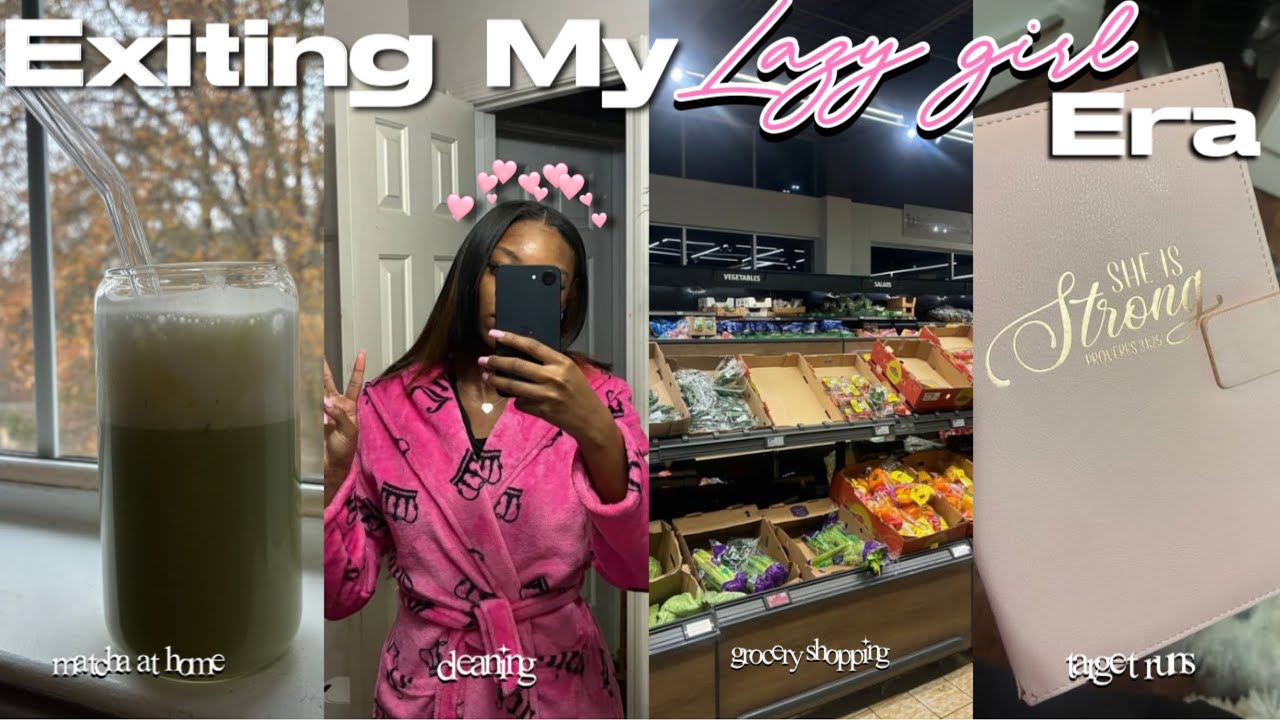 EXITING MY LAZY GIRL ERA.. ☆ | matcha, cleaning, christmas shopping,etc…