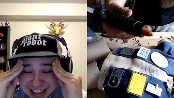 Giving My Beard to Give Adrian Choyce, The Stupid Robot, Some Chest Hair | Stupid Robot Fighting