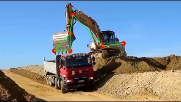 2D excavator pose estimation demo