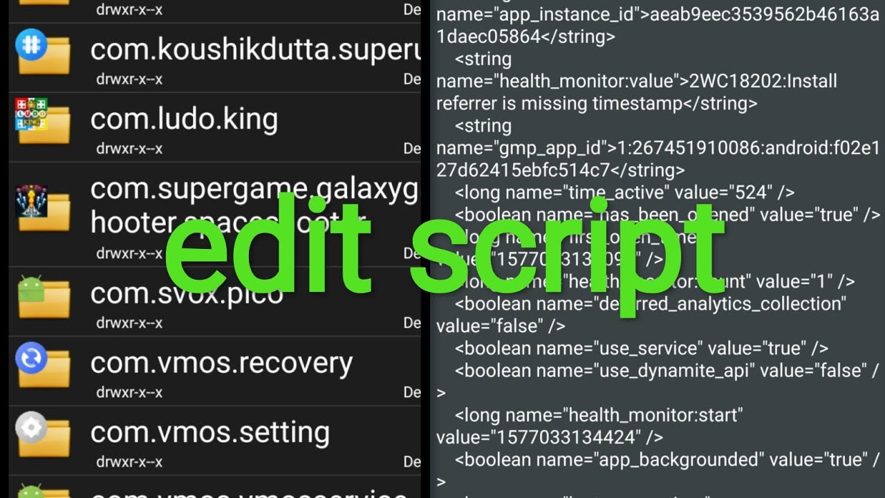 How to edit script to hack android games