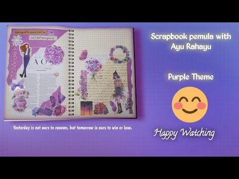 Purple Theme ..hope you enjoyed everyone..?? #scrapbooking #scrapbook #bujo #hobby #journal