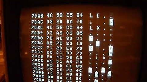Acorn Atom - MDCR #6F00 HEX dump...