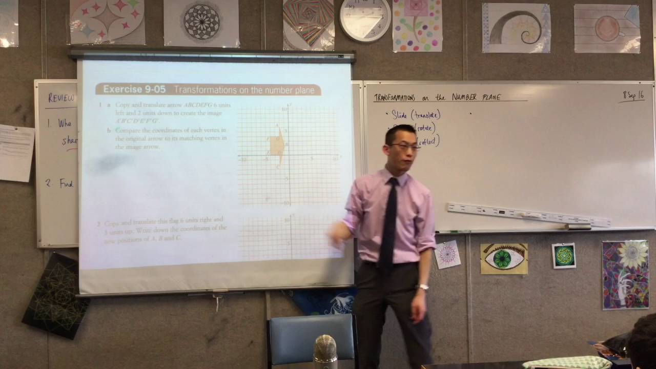 Transformations on the Number Plane (1 of 2: Translation) maths is fun