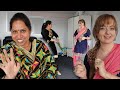 MY INDIAN MOTHER IN LAW TEACHING ME HOW TO DO GIDDHA DANCE | PUNJABI GIDHA