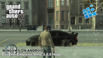 Grand Theft Auto IV (Windows) Android Gameplay | Exagear Emulator Wine 3.0.5 Hugo