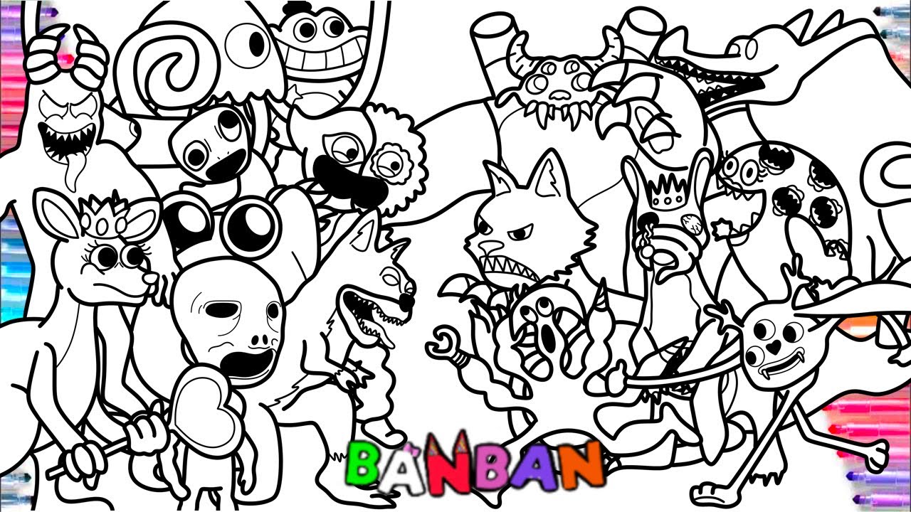 Desenhos para colorir Garten de Banban 4 17 – Colorindo páginas