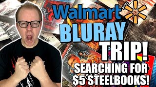 Searching For $5 STEELBOOKS At Walmart! | BLURAY Hunting Trip! | Also Target And THRIFTING!