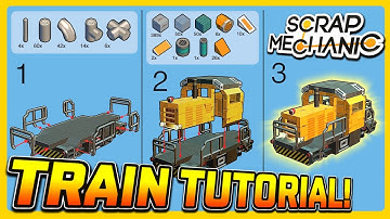HOW TO BUILD the DE2 Locomotive from DERAIL VALLEY in SCRAP MECHANIC! | SM Survival Tutorial