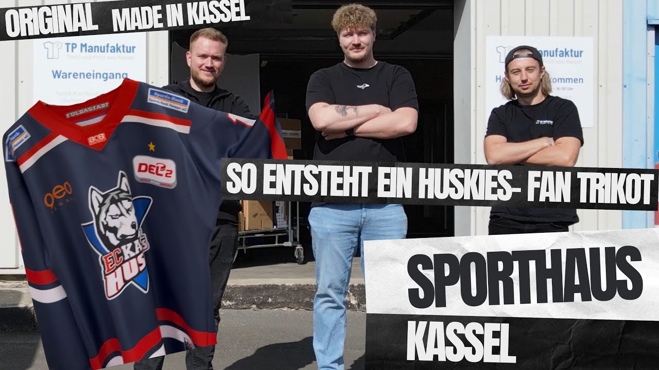 Kassel Huskies | So entsteht ein originales Fan- Trikot | Sporthaus Kassel