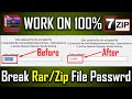 How to breakremove winrar zip file password 100 working in hindi  urdu