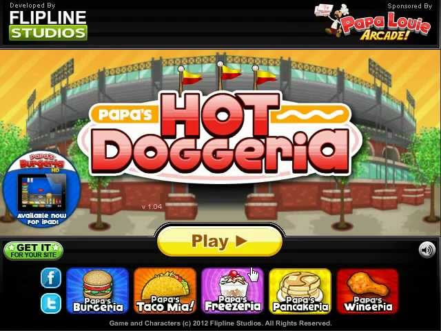 Papa's Hot Doggeria - Game Preview (First Day Tutorial) 