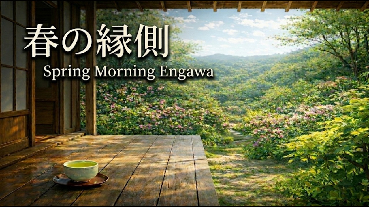 集中できる春の縁側｜Deep Focus Ambient（作業用・勉強用BGM）