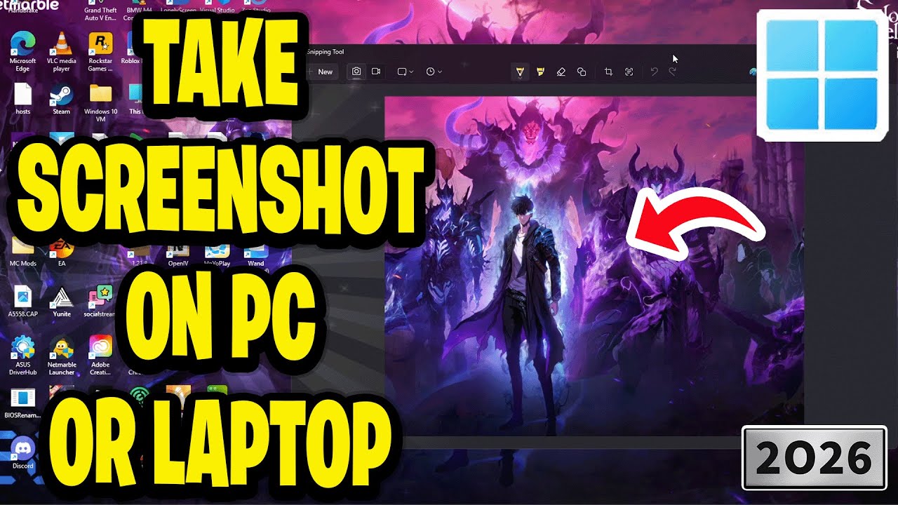 How To Take Screenshot On PC & Laptop Windows - 2026 - YouTube