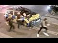 Man fined after eating takeaway on bonnet of police car | SWNS