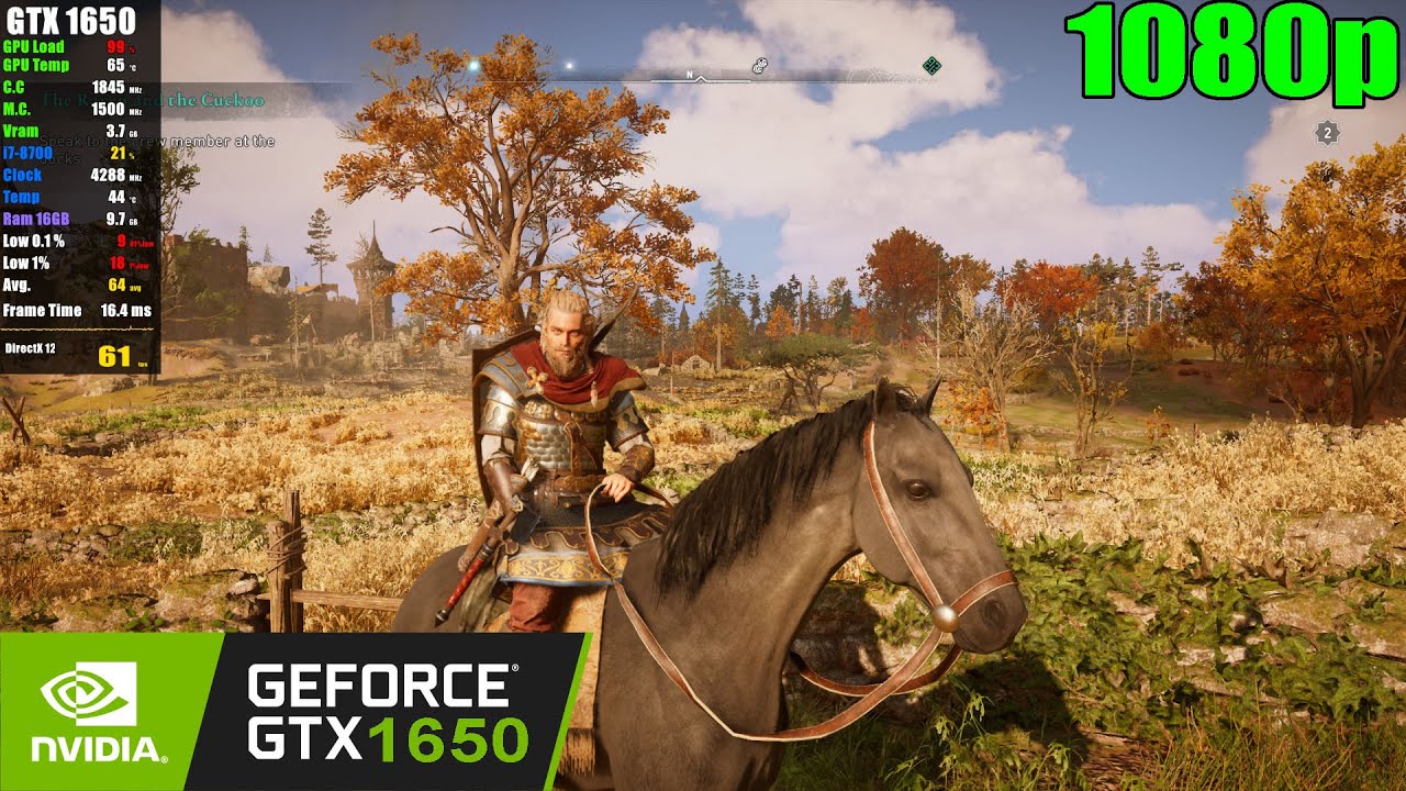 GTX 1650 | Assassin's Creed Valhalla Patch 1.6.2 - 1080p