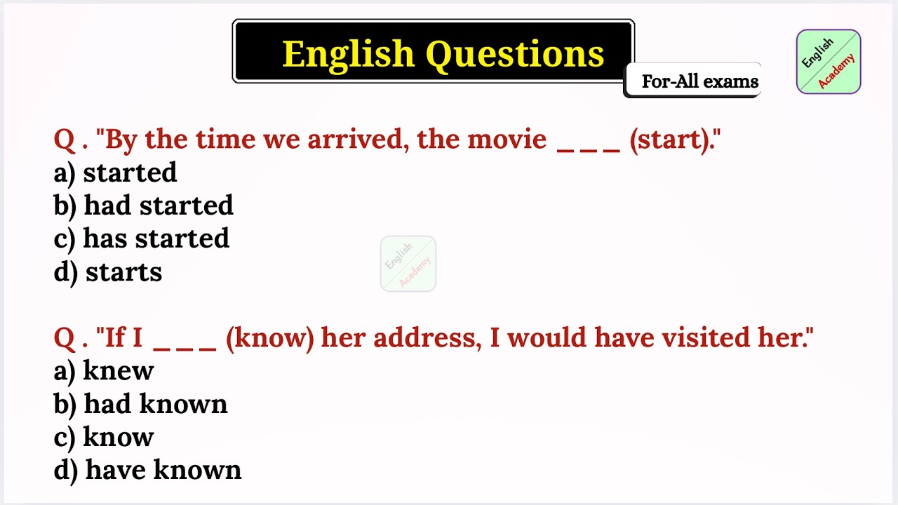 English Mix Questions set-30 for- All Exams #englishacademybydeepakkr