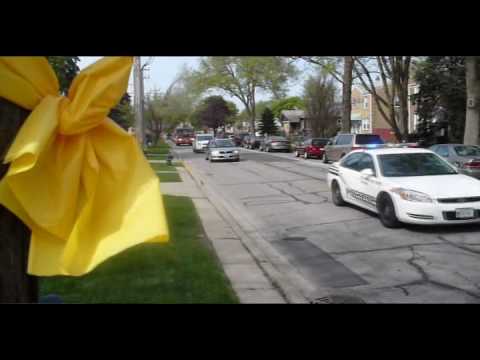 Sgt Matthew Lehmann comes home to Franklin Park Illinois. April 19, 2010