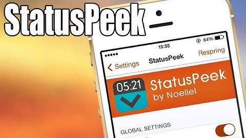 StatusPeek - iOS 7 Jailbreak Cydia Tweak