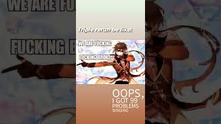 Triple rerun be like: #shorts #shorts #genshinimpact #zhongli
