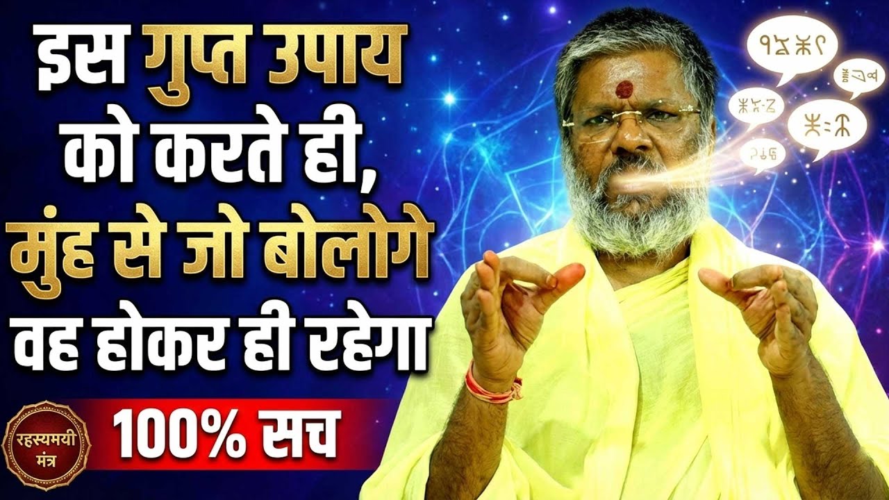 इस गुप्त उपाय को करते ही, मुंह से जो बोलोगे वह होकर ही रहेगा Shri Vasant Vijayanand Giriji Maharaj