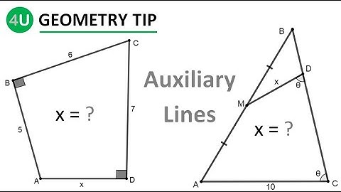 What auxiliary lines should be drawn to solve a problem or to prove a property in geometry?
