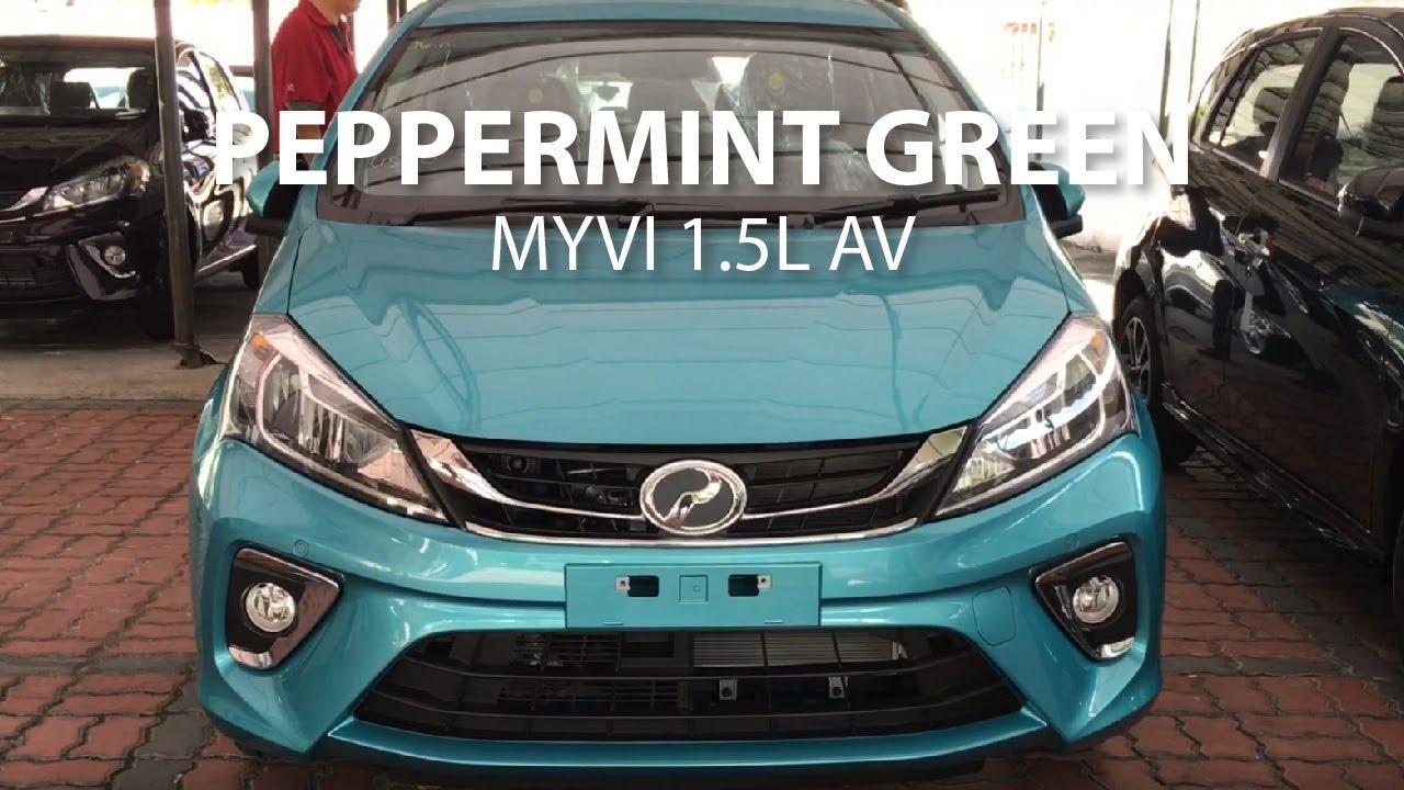 Peppermint Green (Metallic) - Perodua Myvi 1.3L X - YouTube