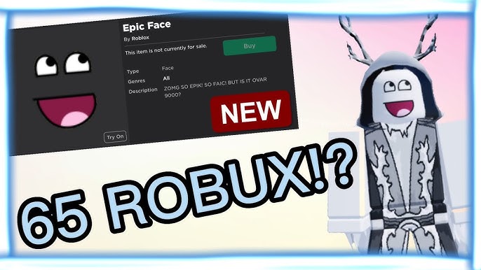 RBXNews on X: You are now able to recreate the Epic Face for 200 Robux.  #Roblox  / X