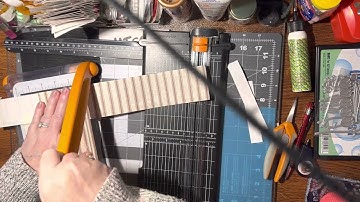 (1119) ORGANIZING Paper scraps - Cut to size and put away.