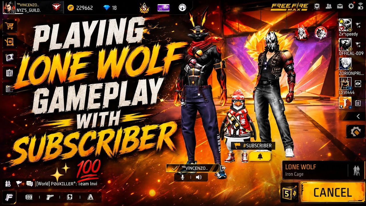 PLAYING LONE WOLF GAMEPLAY WITH SUBSCRIBER 💯 - YouTube