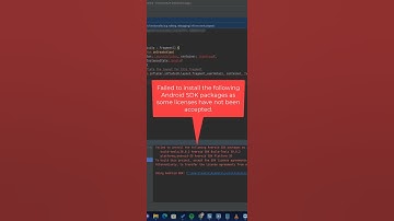 Help! Android SDK, licence not accepted error! Android Studio.