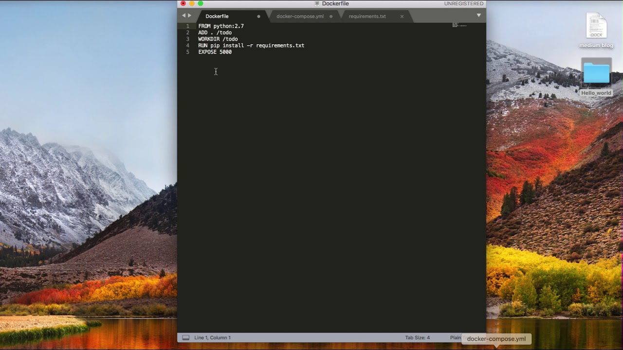 Docker python 2 Docker python 2