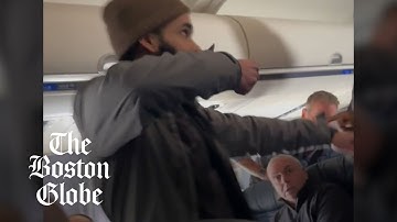 SHOCKING VIDEO: Mass. man allegedly trying to open cabin door, attack flight attendant