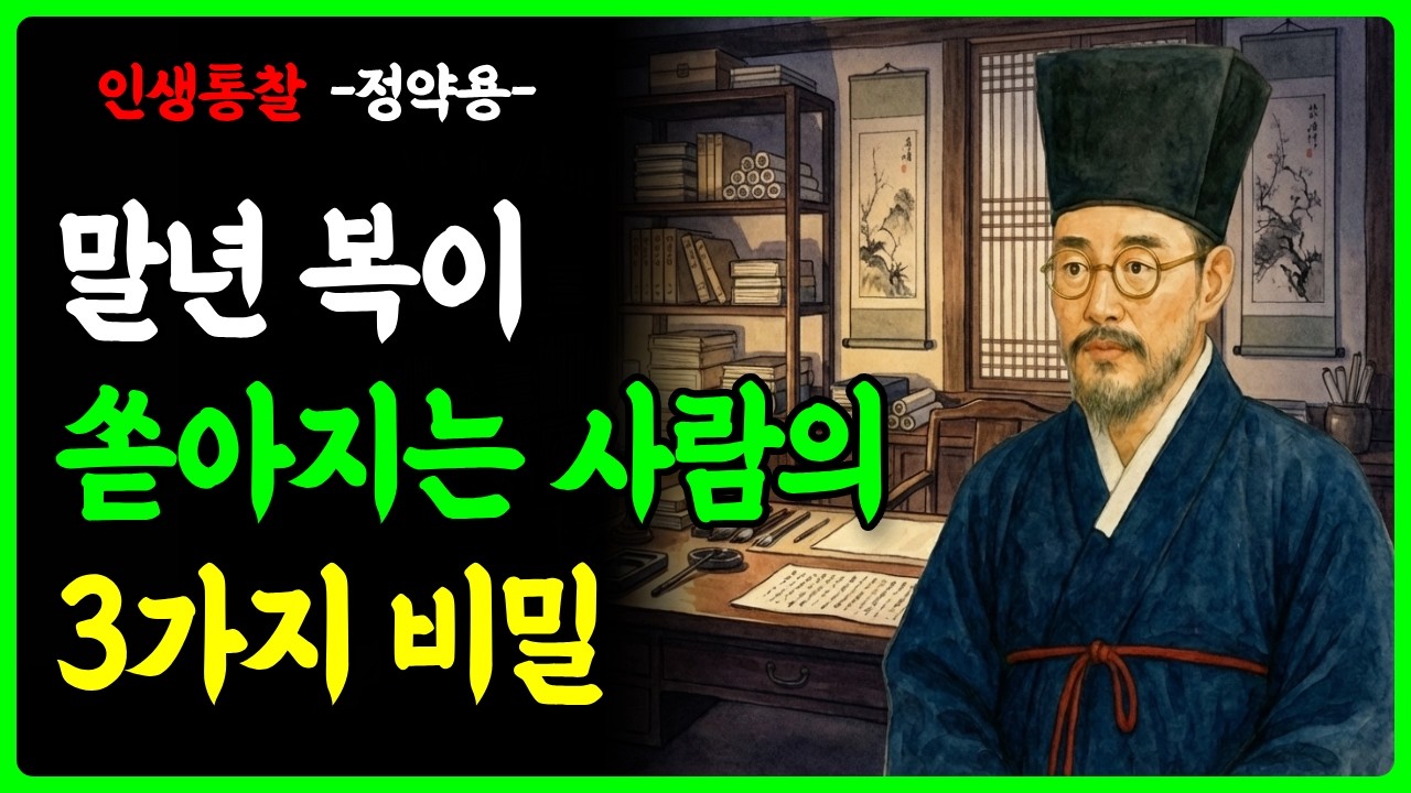 밤잠 못 드시나요? 정약용이 18년 유배에서 건진 말년 복의 비밀 3가지 ㅣ말년의 축복 ㅣ관계를 정리하는 결단 ㅣ 고독을 다루는 힘 ㅣ 입을 지키는 절제 ㅣ