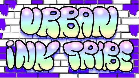 How to create a simple digital Bubble letters graffiti from scratch - Tutorial using GIMP